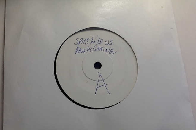 PAUL McCARTNEY :: SPIES LIKE US :: MEGA RARE TEST VINYYLI 7"