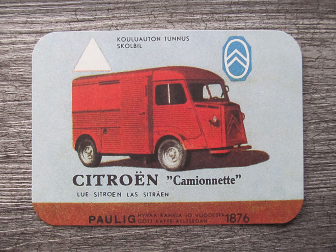 CITROEN.....Camionnette. Piirroskortti.