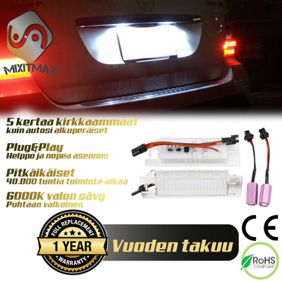 Alfa Romeo LED rekisterikilven valot — kirkkaan