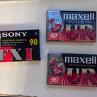 Sony- ja Maxell C90 -äänikasetit, 3 kpl - pikkukuva 1