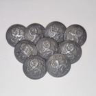 Leijonanappi 21mm sinkki/alumiini 9 kpl - pikkukuva 1