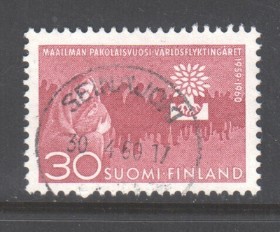 1960 Pakolaisvuosi 30 mk loistoleimalla