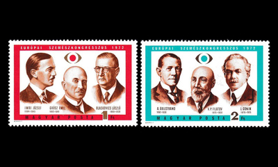 Unkari 2749-50 ** Euroopan silmälääkärikongressi (1972)