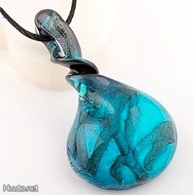 1399 .. Murano Kaunis Lampwork Taidelasi .. Kaulakoru