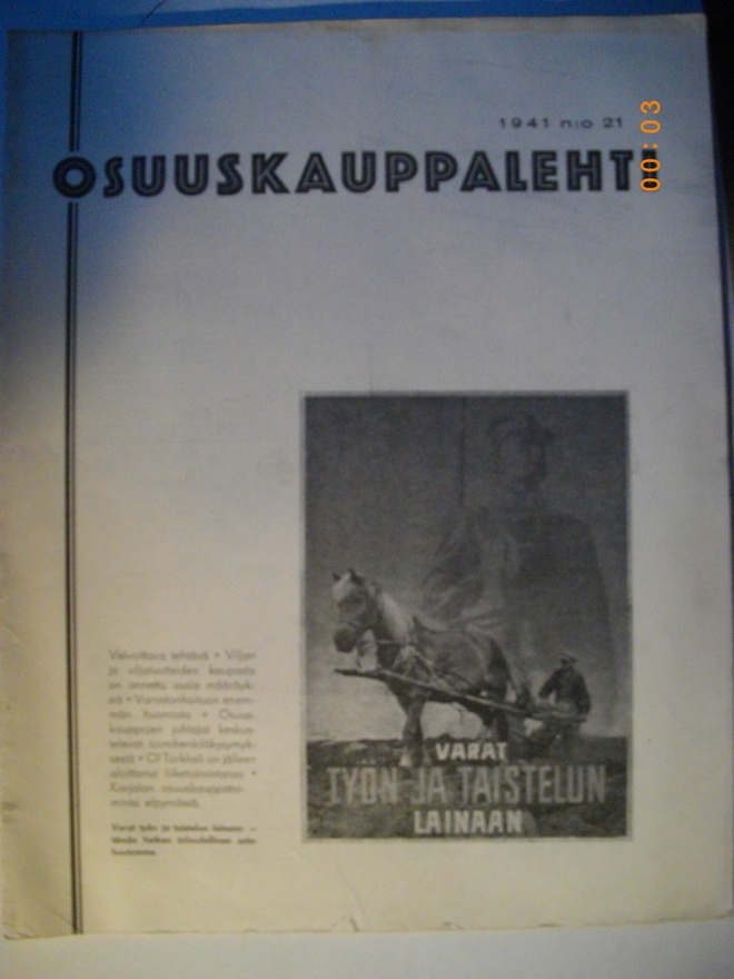 Osuuskauppalehti Nro 21/1941 (27.5)