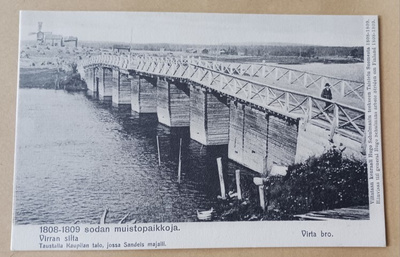 Iisalmi, Virran silta, tuulimylly, 1808-1809 sota (Brander)
