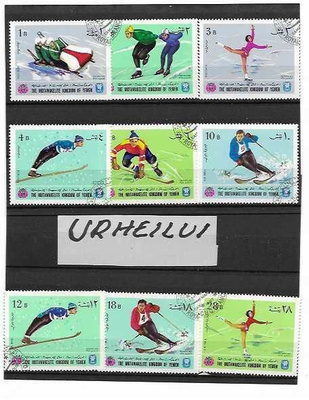 URHEILU-9 MERKKIÄ--TUTKIMATTOMIA