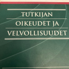 SAARNILEHTO: TUTKIJAN OIKEUDET JA VELVOLLISUUDET - pikkukuva 1
