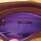 GANT ruskea mokkanahkainen Clutch käsilaukku, UUSI - pikkukuva 4