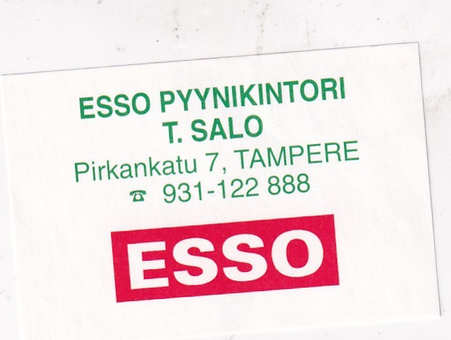 Tampere, Pyynikintori. T. Salo  , ESSO     s9/3