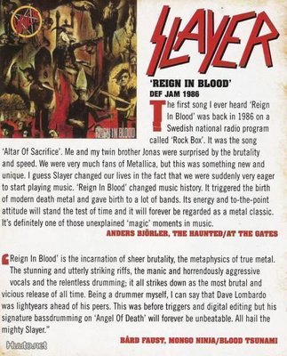 Slayer: 3 – Reign in Blood expanded • LUE MERKITYS