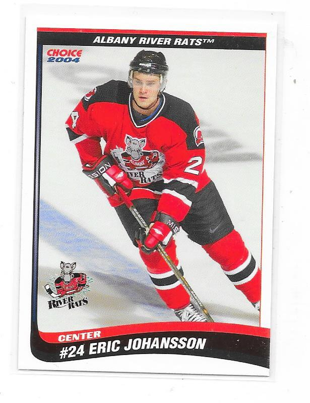 2003-04 Albany River Rats TeamSet #16 Eric Johansson ex TPS