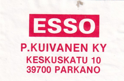 Parkano. P. Kuivanen Ky  . ESSO   s7/1