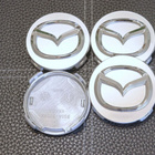 Mazda vannekeskiöt – Vakiologo, Kromi-Hopea – 55mm (4kpl - pikkukuva 3