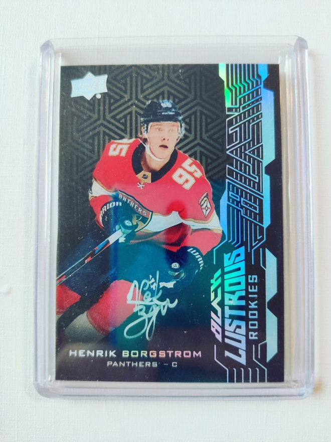 Henrik Borgström - 18-19 UD Black Lustrous Rookies Auto