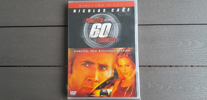 DVD: Puhallettu 60 Sekunnissa (Nicolas Cage 2000) UUSI