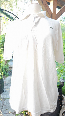 GANT valkoinen pikeepaita XL – 100 % puuvillaa