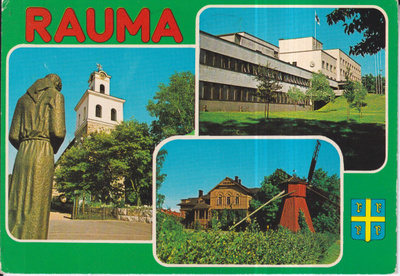 Rauma, vaakuna, sommitelmakortti ,e115