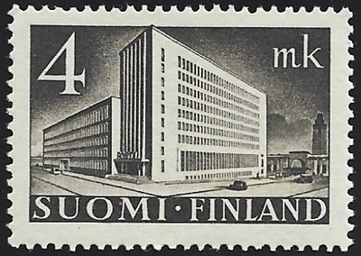 1932 M30 Postit mustanruskea 4 mk ** LaPe 221 LP Lm2