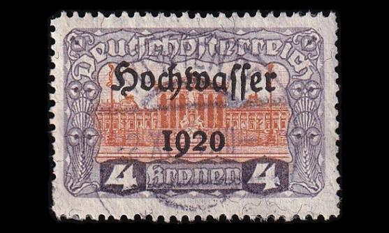 Itävalta 355 o Tulva-apu 4 Kr (1921)