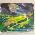 Tuomas Mäntysen akvarelli "Salamointia" (1993) - pikkukuva 1
