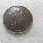10  penniä   1900  kulkematon tasaisesti  patinoitunut. - pikkukuva 2