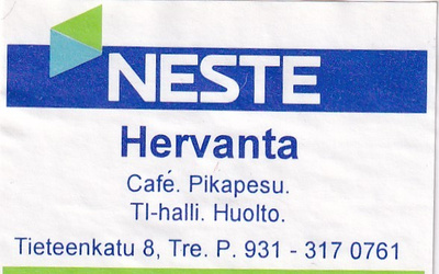 Tampere, Hervanta,  NESTE   s8/2