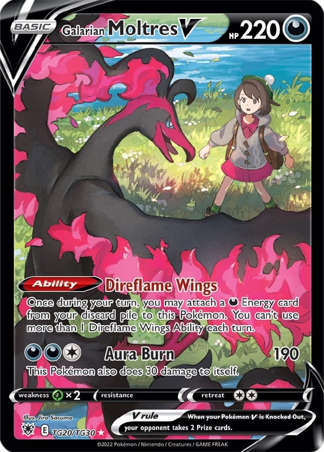 Galarian Moltres V TG20/TG30 - Astral Radiance - NM/M