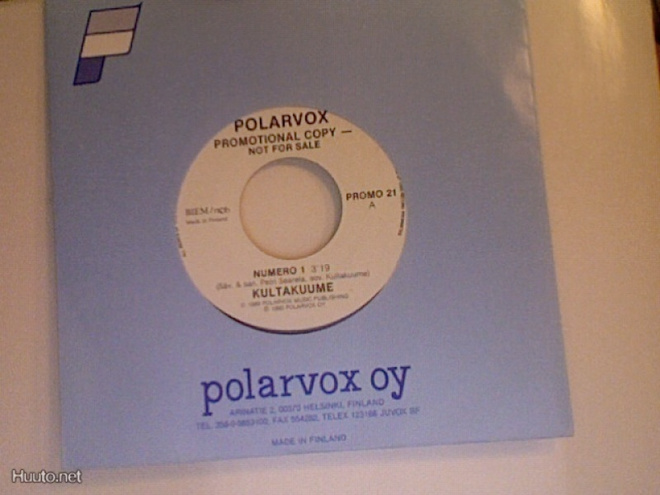KULTAKUUME :: NUMERO 1 / RUMA TYTTÖ :: VINYYLI 7"     1990