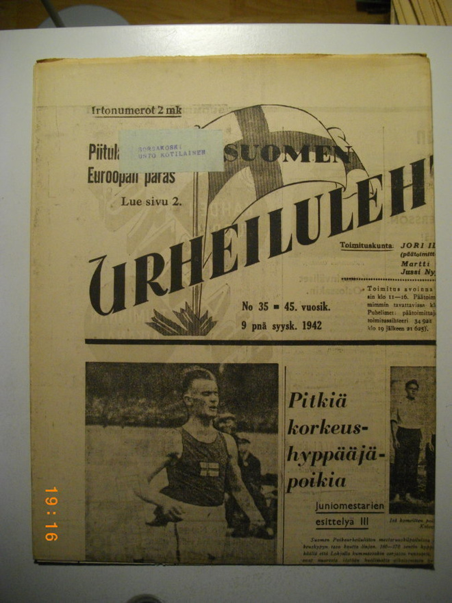 Suomen Urheilulehti Nro 35/1942 (15.3)
