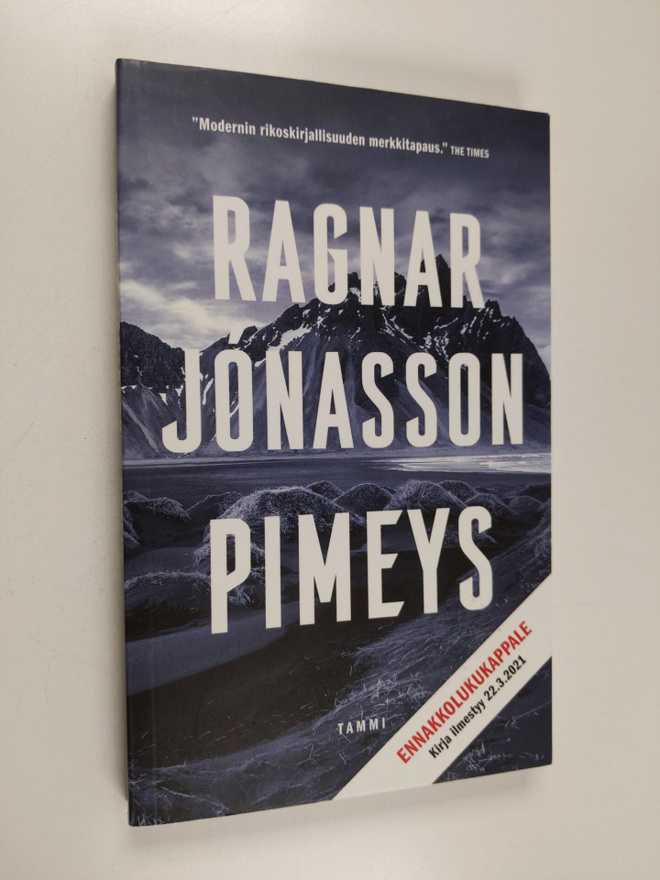Ragnar Jonasson : Pimeys (näytekappale/koevedos)
