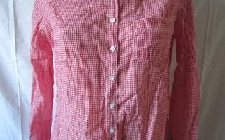 Punavalkoruudullinen paita, koko 38