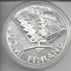 1995 100 mk YK - 50 v hopeaa - pikkukuva 1