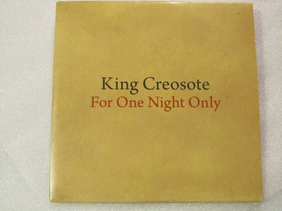 King Creosote • For One Night Only PROMO CD-Single