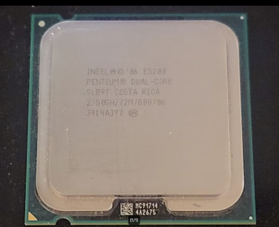 Intel Pentium E5200 2.5GHz DUAL-CORE LGA775 prossu