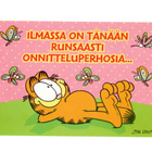 "ILMASSA ON TÄNÄÄN RUNSAASTI ONNITTELU..." -KORTTI /Karvinen - pikkukuva 1