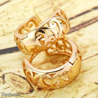 0390 .. 14k Kulta Duble Openwork Kauniit .. Korvakorut - pikkukuva 1