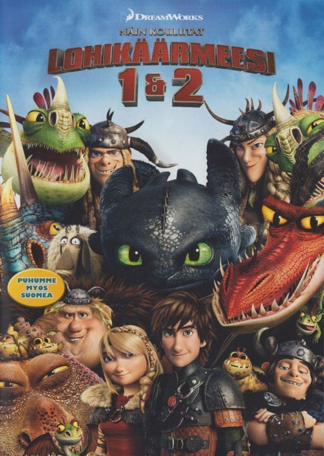 Näin koulutat lohikäärmeesi 1&2 (2DVD) suomipuhe (UUSI)