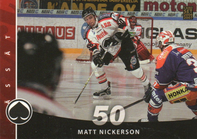 Jääkiekko n:o 173 MATT NICKERSON Ässät PORI