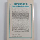 Ivan Sergeevich Turgenev : Turgenev's Literary Reminiscen... - pikkukuva 2