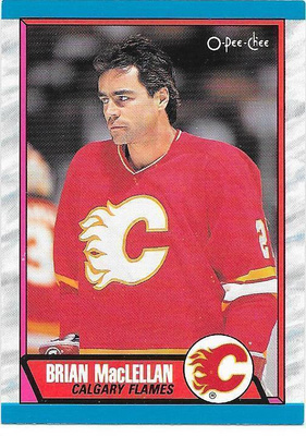 1989-90 OPC #208 Brian MacLellan Calgary Flames
