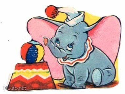 MLP 1332 / DISNEY: Iloinen sirkusnorsu Dumbo. 1970-l.