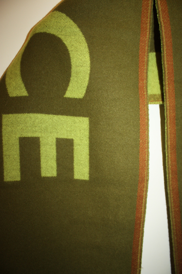 Codello talvi huivi khaki vihreä - lime - ruskea 190 x 32