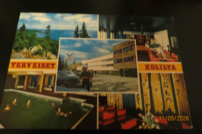 TERVEISET KOLILTA 1974 KULKENUT KORTTI