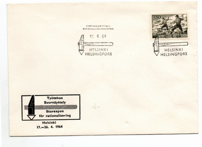Helsinki:  Työtehonäyttely (erikoisleima  17.4.1964)