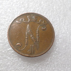 5 penniä 1908 kulkematon hieno kolikko. - pikkukuva 4