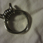 Sormus Piikkilanka -aihe hopeanvärinen - pikkukuva 4