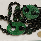 311g Vintage Kiinalainen Jade kivi kaulakoru - pikkukuva 3