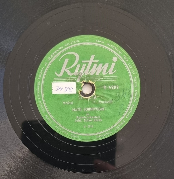 Savikiekko 1953 - Matti Louhivuori - Rytmi R 6201
