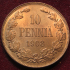 10 penniä 1908 - pikkukuva 1
